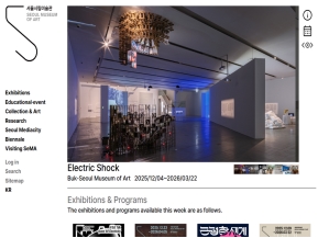 서울시립미술관 영문					 					 인증 화면